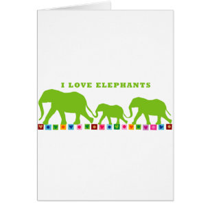 Promenade des éléphants verts