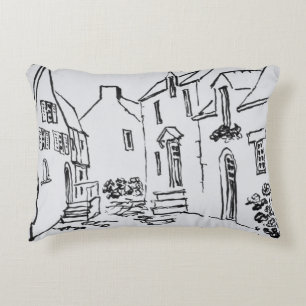 Promenade du Ruicard La Roche-Bernard, Brittany Accent Pillow