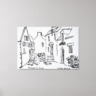 Promenade du Ruicard La Roche-Bernard, Brittany Canvas Print