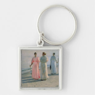 Promenade on the Beach Keychain