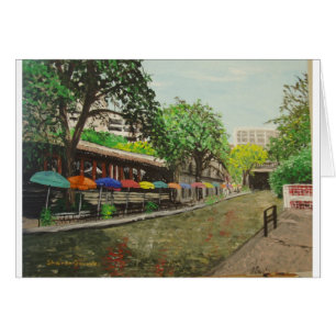 Promenade San Antonio, peinture de rivière de TX