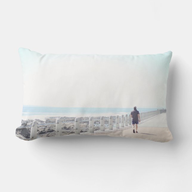 Promenade Walker Throw Pillow (Front)