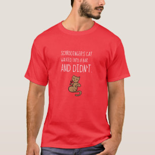 Promenades de chat de Schrödinger dans un T-shirt