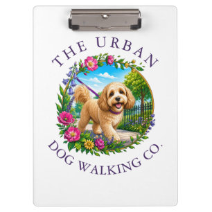Promeneur de Cockapoo Porte-bloc personnalisé avec