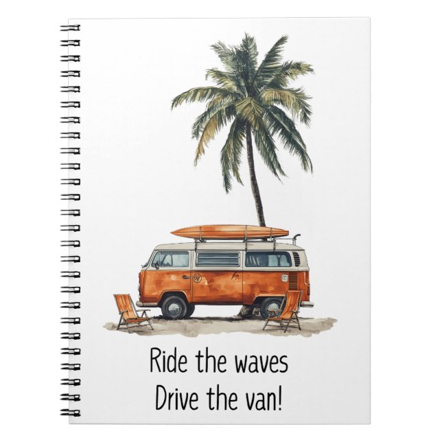 Promenez-vous dans le Carnet VW Campervan Waves (Devant)