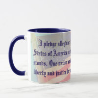 Promesse américaine d'allégeance café Mug