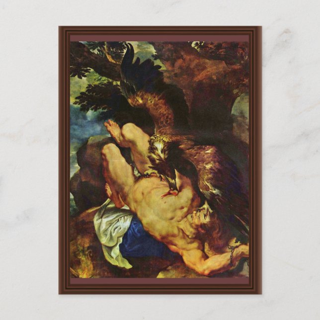 Prometheus Bound By Rubens Peter Paul Postcard (Front)