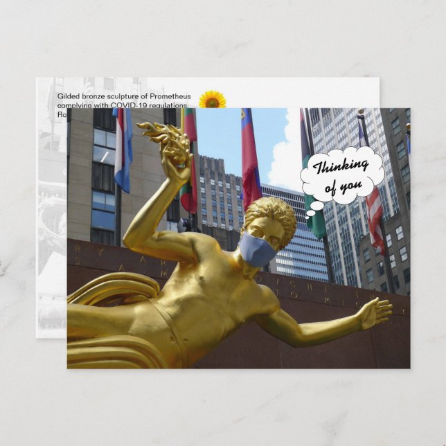 Prometheus, Pensez à vous - carte postale (Devant / Derrière)