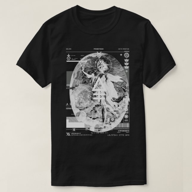 PROMETHEUS  Sol Invictus  Apollo  Alchemy Occult  T-Shirt (Design Front)
