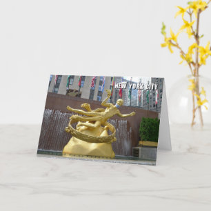 Prometheus Statue & Fountain - NYC card