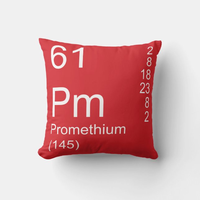 Promethium Throw Pillow (Front)