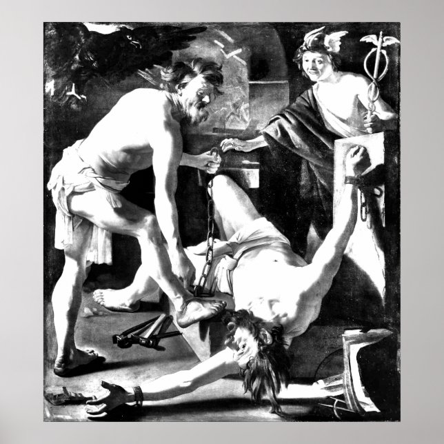 promethius chained by vulcan poster (Front)