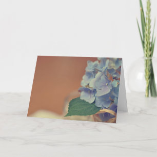 Promise 11 Blue Hydrangea Photography Blank Card