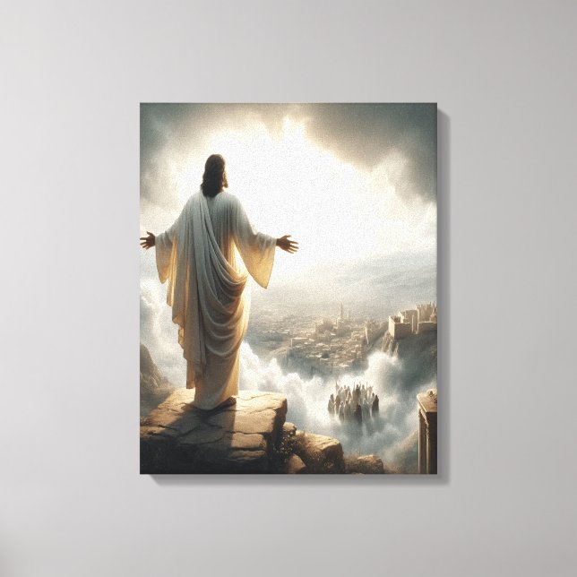 Promise Fulfilled Through Heaven's Gate Canvas Print (Front)
