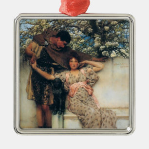 Promise of Spring (by Lawrence Alma-Tadema) Metal Ornament