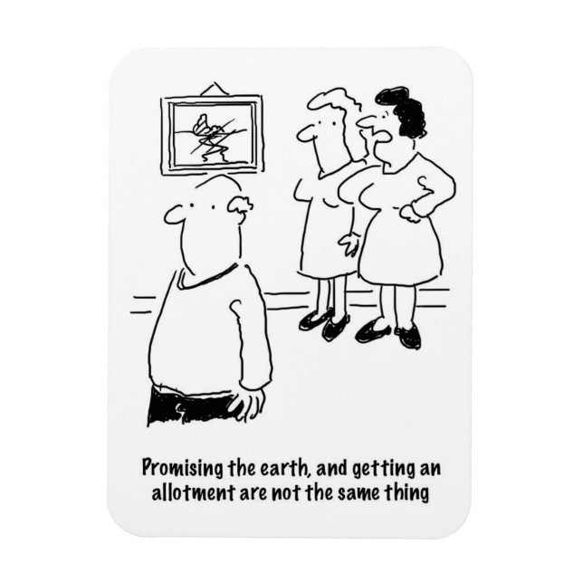 Promising the Earth - Getting an Allotment Magnet (Vertical)