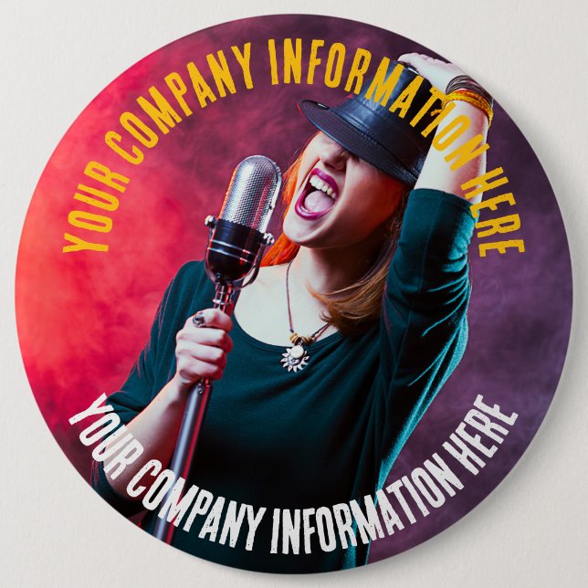 Promo 6 Inch Round Button (Front)