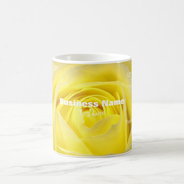 Promo Business Card Mug Yellow Rose - HAMbyWG (Center)