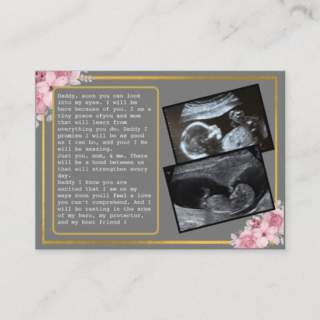 Promote Dad From Bump to Daddy: Hilarious Father's Referral Card (Front)