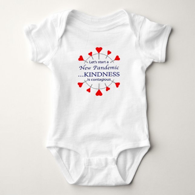 Promote Kindness Baby Bodysuit (Front)