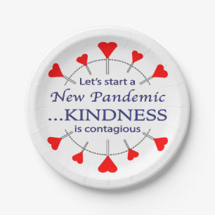 Promote Kindness Paper Plate