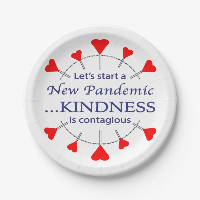 Promote Kindness Paper Plate (Front)