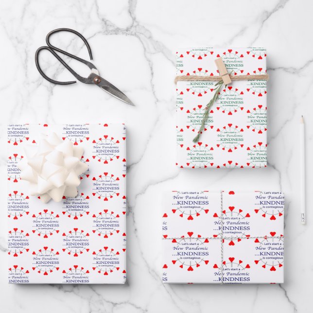 Promote Kindness Wrapping Paper Sheet (Front)