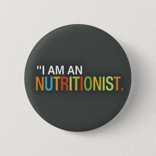 Promote Nutrition with Stylish Round 2 Inch Round Button (Front)