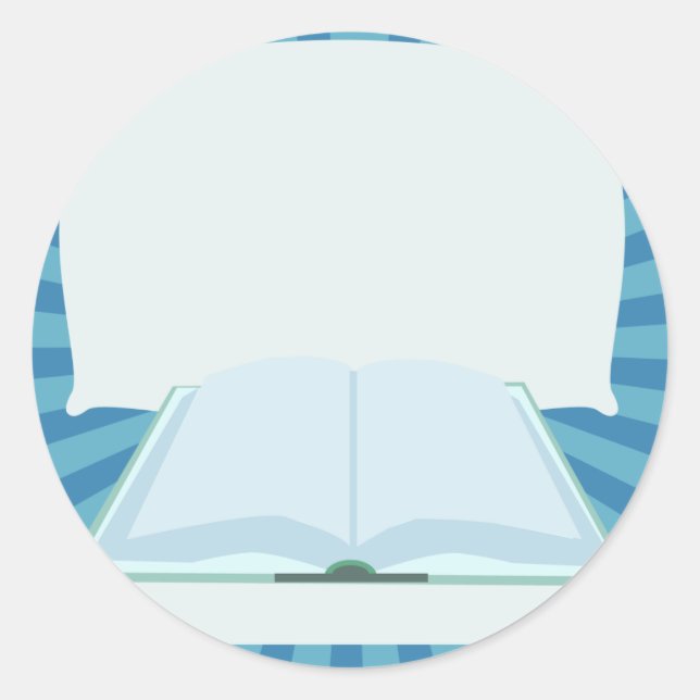 Promote Your Book Add Title Here Classic Round Sticker (Front)