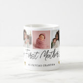 Promoted As Grandma Mothers Day 5 Photo Collage Coffee Mug (Center)