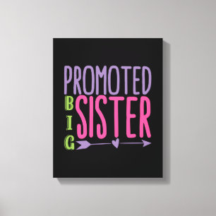 Promoted Big Sister - Big Sister Reveal Canvas Print