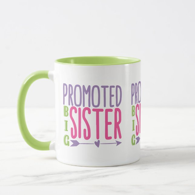 Promoted Big Sister - Big Sister Reveal Mug (Left)