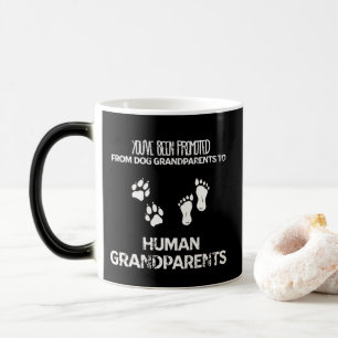 Promoted Dog Grandparents To Human Grandparents Magic Mug