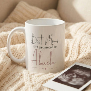 Promoted to Abuela Gift Pregnancy Announcement Coffee Mug