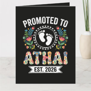 Promoted to Athai 2026 First Time Aunt Card