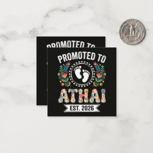 Promoted to Athai 2026 First Time Aunt Card