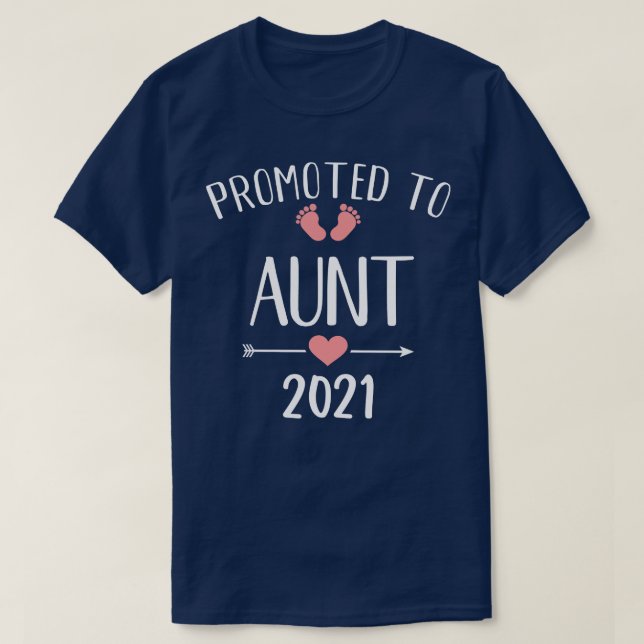 Promoted to aunt 2021 T-Shirt (Design Front)