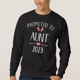 Promoted to aunt 2023  pregnancy announcement sweatshirt