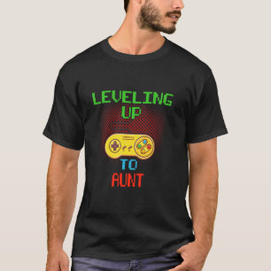 Promoted To Aunt T Shirt Unlocked Gamer Levelling