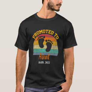 Promoted To Aunt Vintage Mother's Day Funny T-Shirt