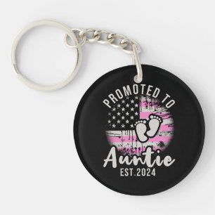 Promoted to Auntie 2024  Keychain