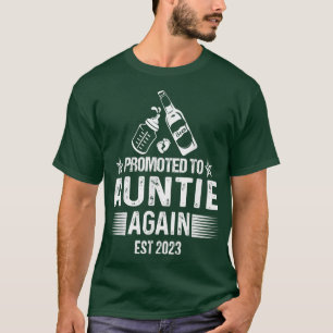 Promoted To Auntie Again Est 2023 Soon To Be Aunti T-Shirt