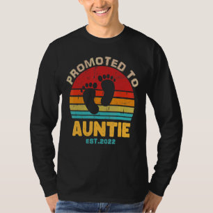 Promoted To Auntie Again New Aunt 2022to Be Pregna T-Shirt