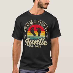 Promoted to Auntie Est 2022 Women Vintage First Ti T-Shirt