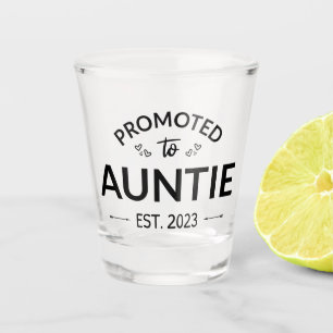 Promoted To Auntie Est. 2023 II Shot Glass