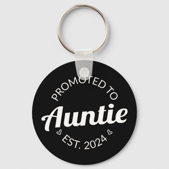 Promoted To Auntie Est. 2024 I Keychain (Front)