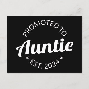 Promoted To Auntie Est. 2024 I Postcard