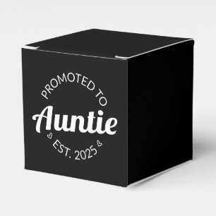 Promoted To Auntie Est. 2025 I Favor Box