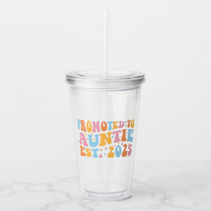 Promoted To Auntie Est. 2025 III Acrylic Tumbler