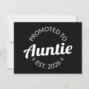 Promoted To Auntie Est. 2026 I Postcard